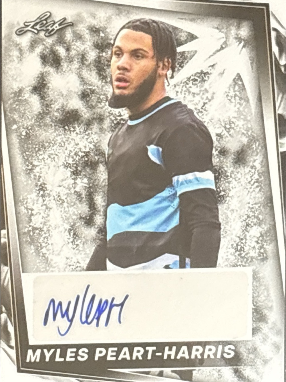 Leaf Myles Peart-Harris Soccer Trading Card -  Autograph